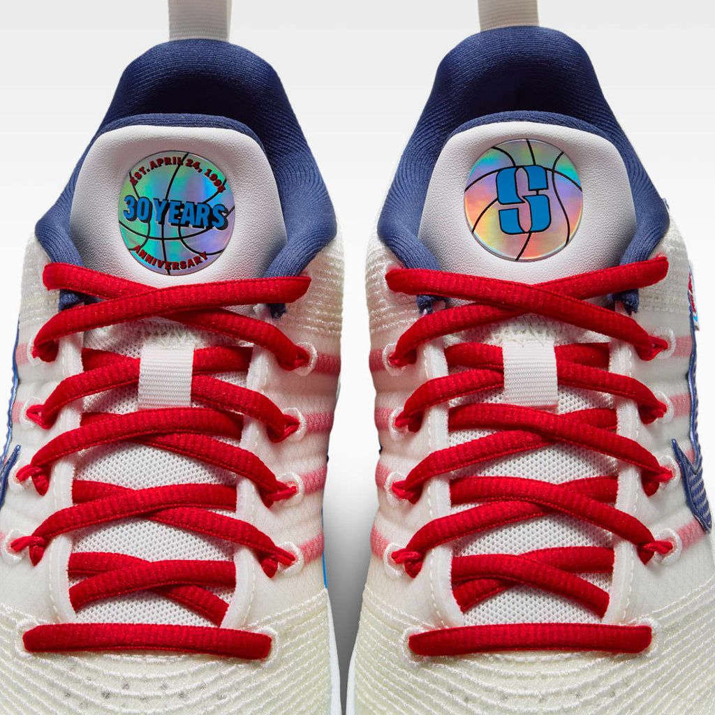 Sabrina 3 Big Kids' Basketball Shoes - Sail/Atom Red/Light Photo Blue/Midnight Navy - Image 9