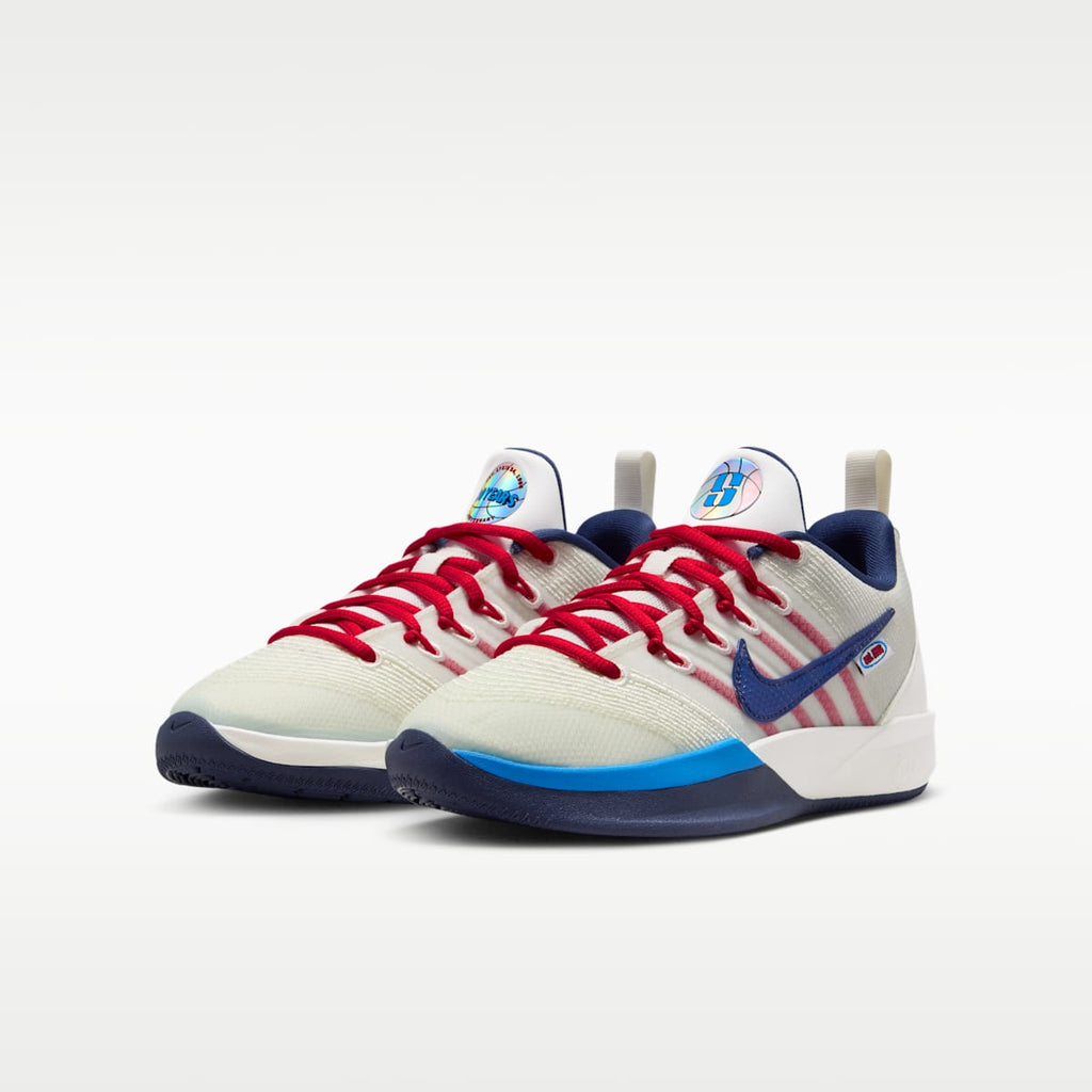 Sabrina 3 Big Kids' Basketball Shoes - Sail/Atom Red/Light Photo Blue/Midnight Navy - Image 5
