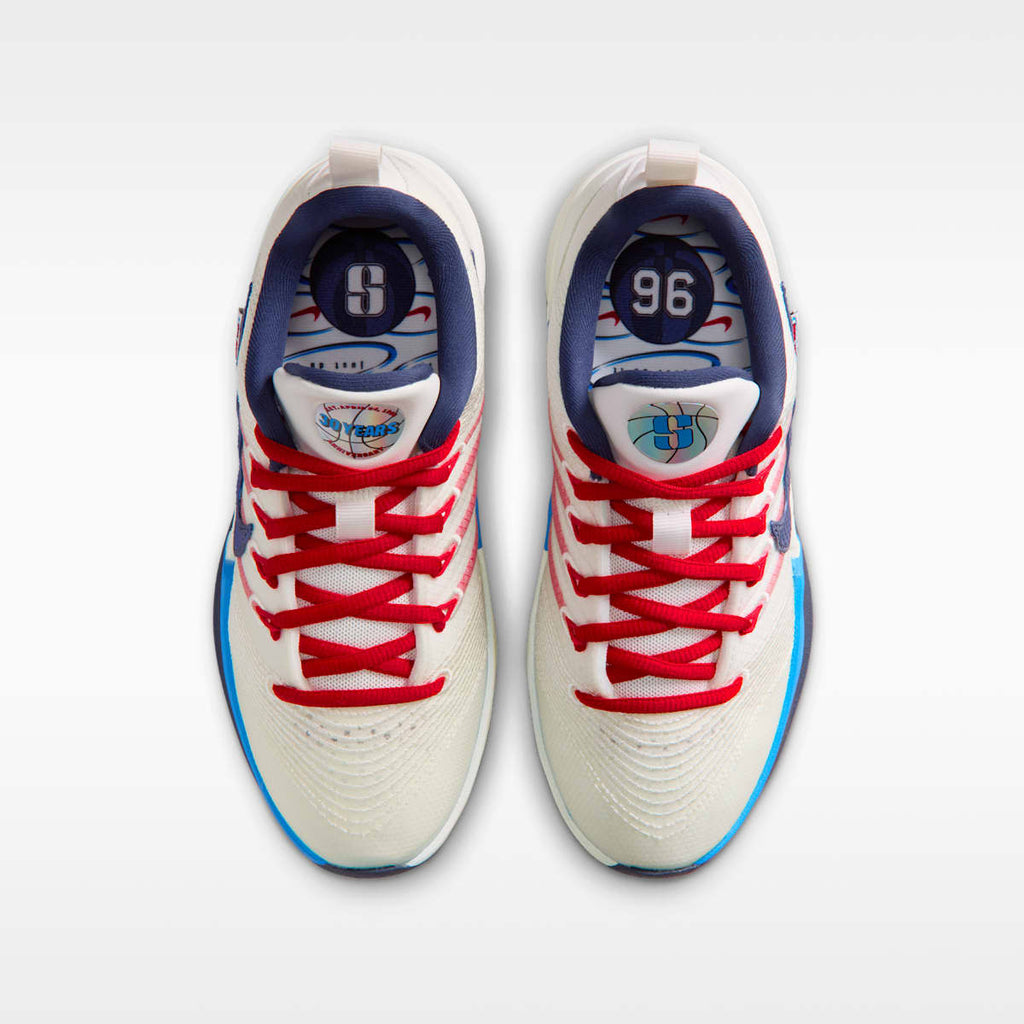 Sabrina 3 Big Kids' Basketball Shoes - Sail/Atom Red/Light Photo Blue/Midnight Navy - Image 4