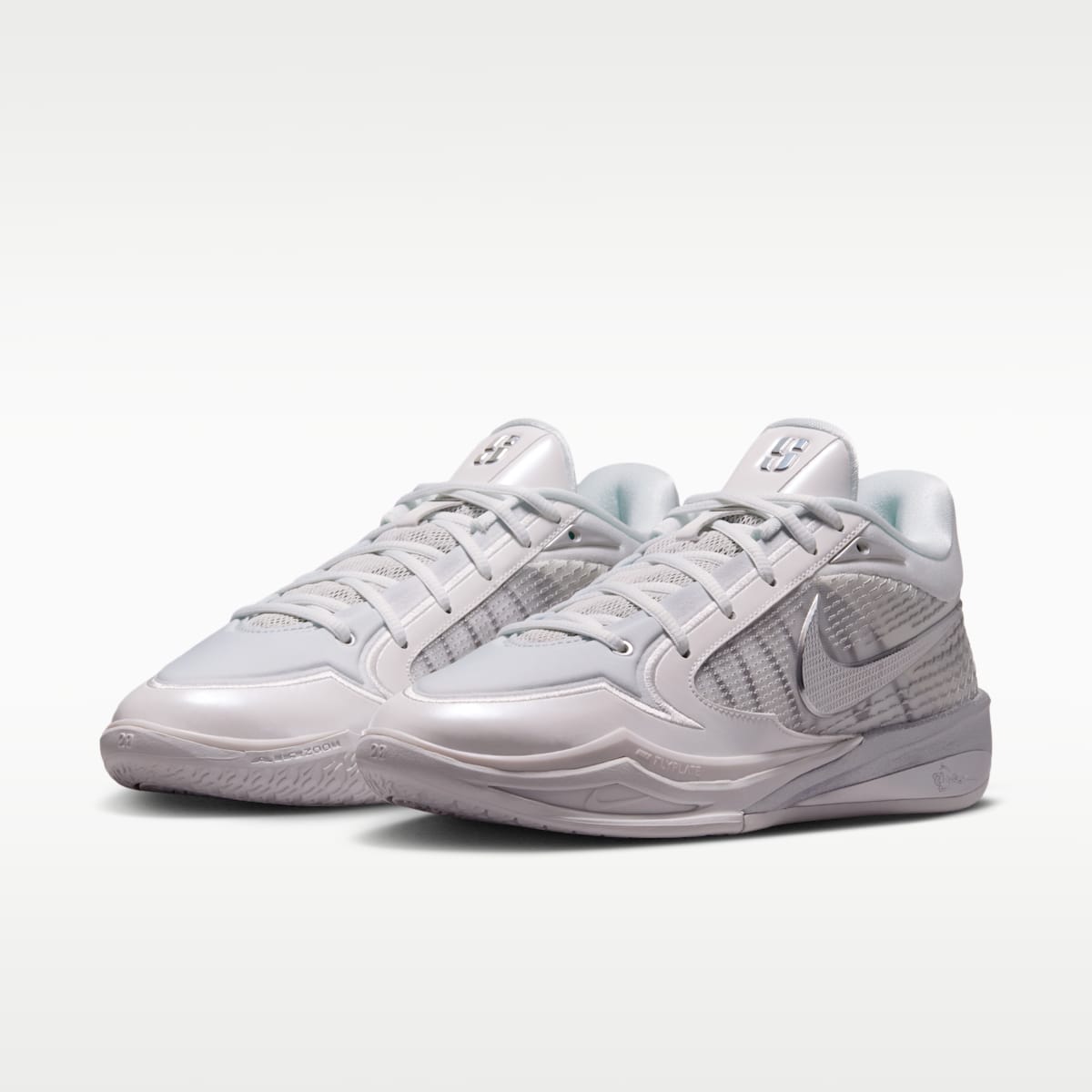 Sabrina 4 "Light Work" Basketball Shoes - Summit White/Black/Metallic Silver - Image 5