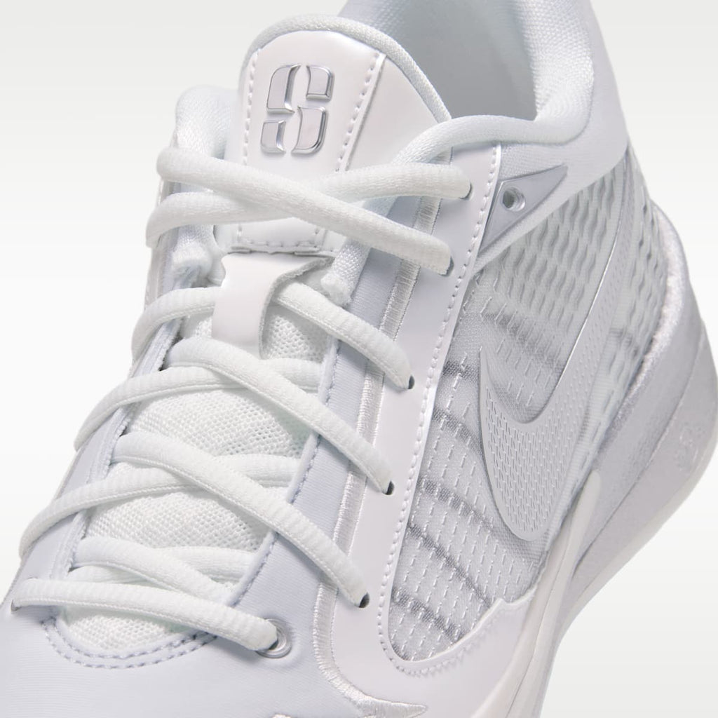 Sabrina 4 "Light Work" Big Kids' Basketball Shoes - Summit White/Black/Metallic Silver - Image 7