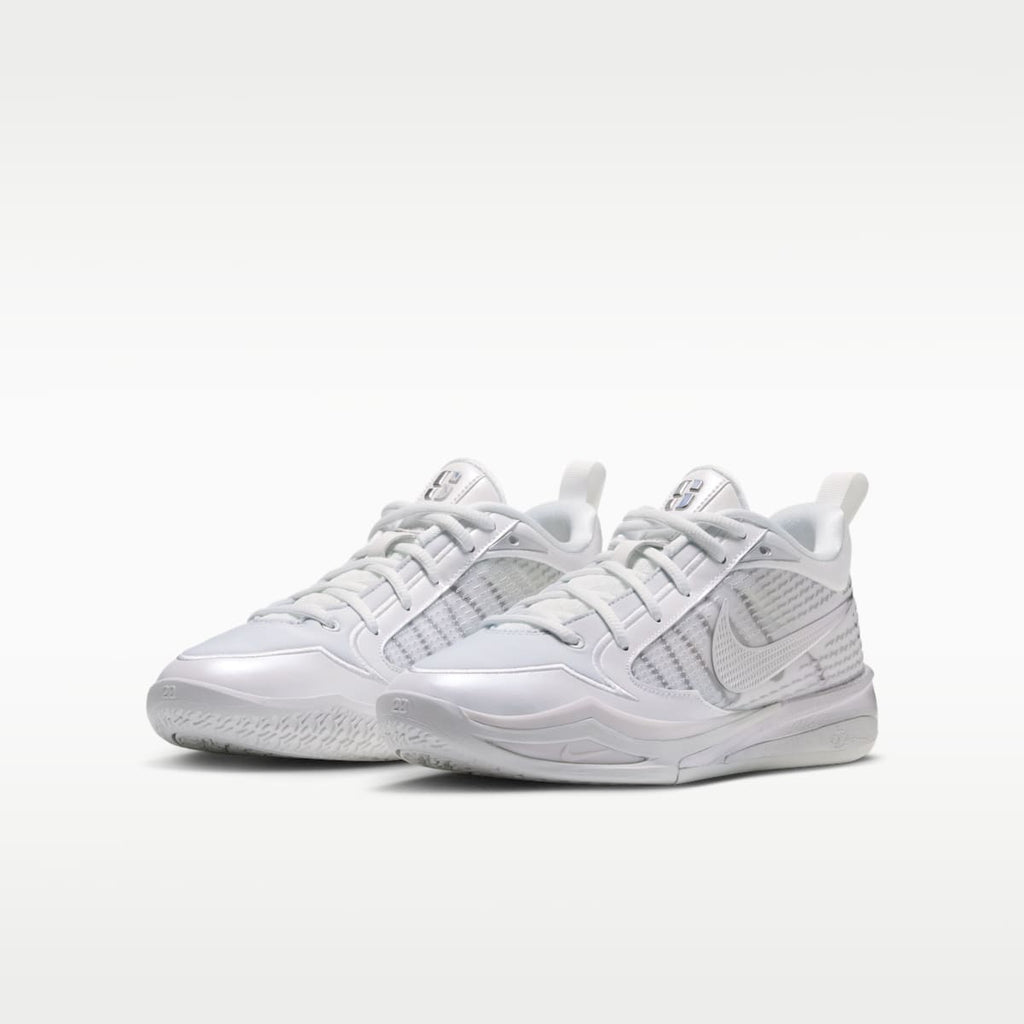 Sabrina 4 "Light Work" Big Kids' Basketball Shoes - Summit White/Black/Metallic Silver - Image 5
