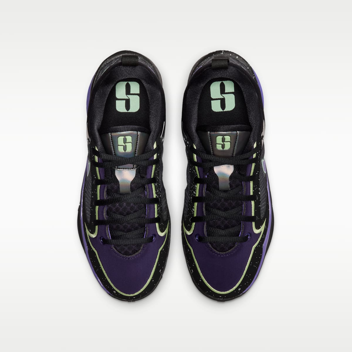 Sabrina 4 "Night Night" Big Kids' Basketball Shoes - Black/Purple Dynasty/Metallic Silver/Action Grape - Image 4