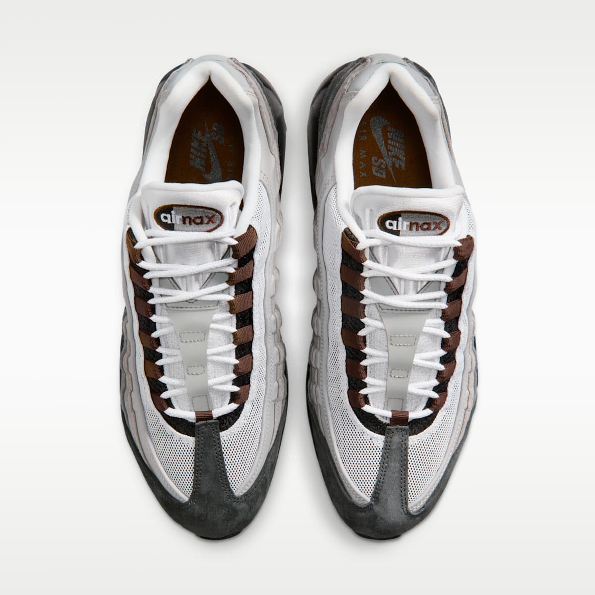 Nike SB Air Max 95 Skate Shoes - Black/Anthracite/Light Graphite/Cacao Wow - Image 4