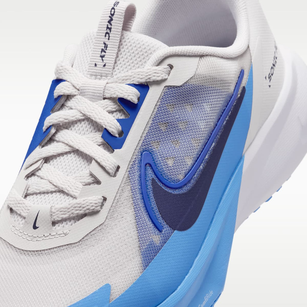 Nike Sonic Fly Big Kids' Running Shoes - Vast Grey/Game Royal/University Blue/Midnight Navy