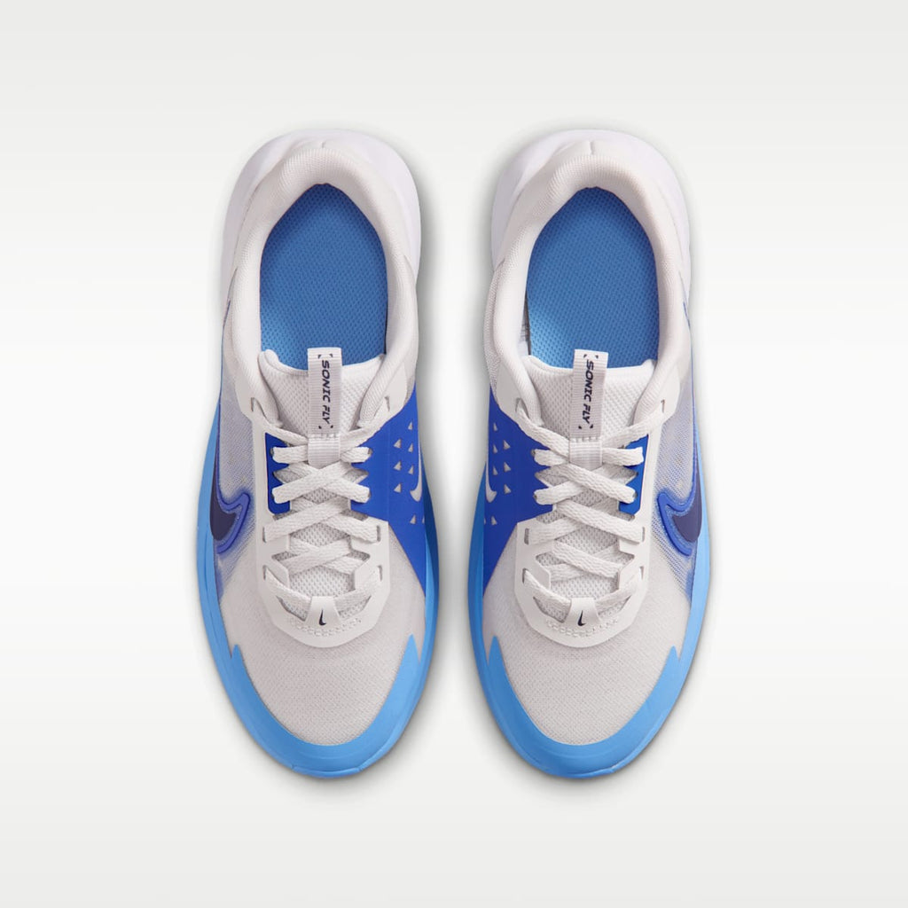 Nike Sonic Fly Big Kids' Running Shoes - Vast Grey/Game Royal/University Blue/Midnight Navy