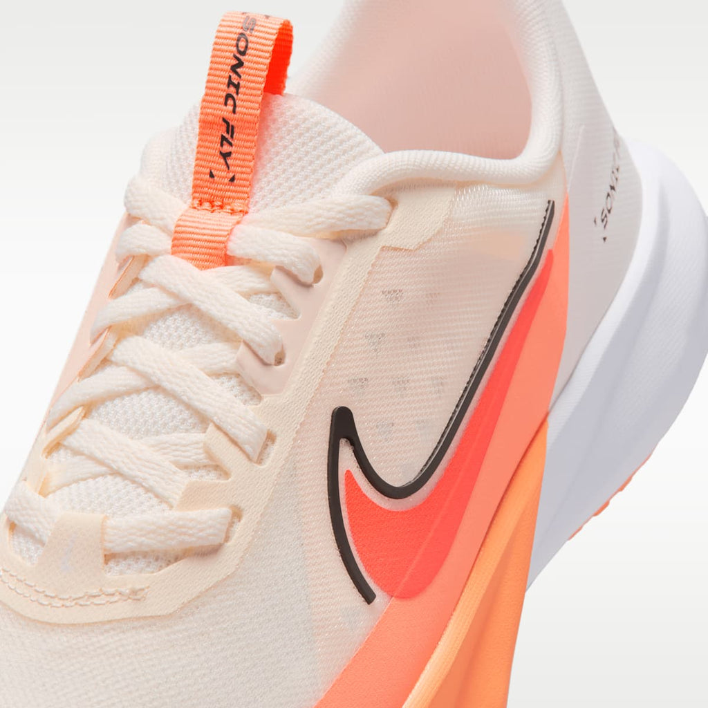 Nike Sonic Fly Big Kids' Running Shoes - Sail/Orange Pulse/Anthracite/Hot Lava