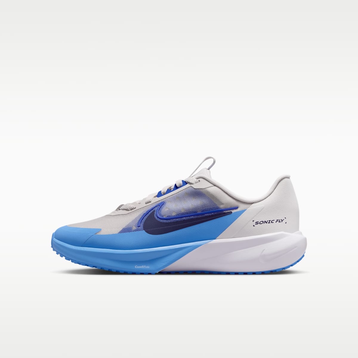 Nike Sonic Fly Big Kids' Running Shoes - Vast Grey/Game Royal/University Blue/Midnight Navy