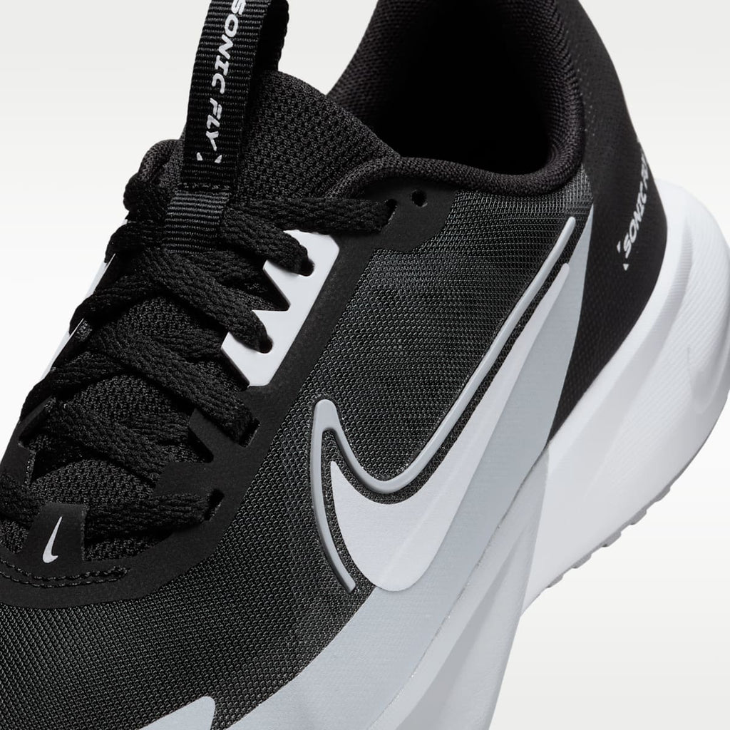 Nike Sonic Fly Big Kids' Running Shoes - Black/Wolf Grey/White