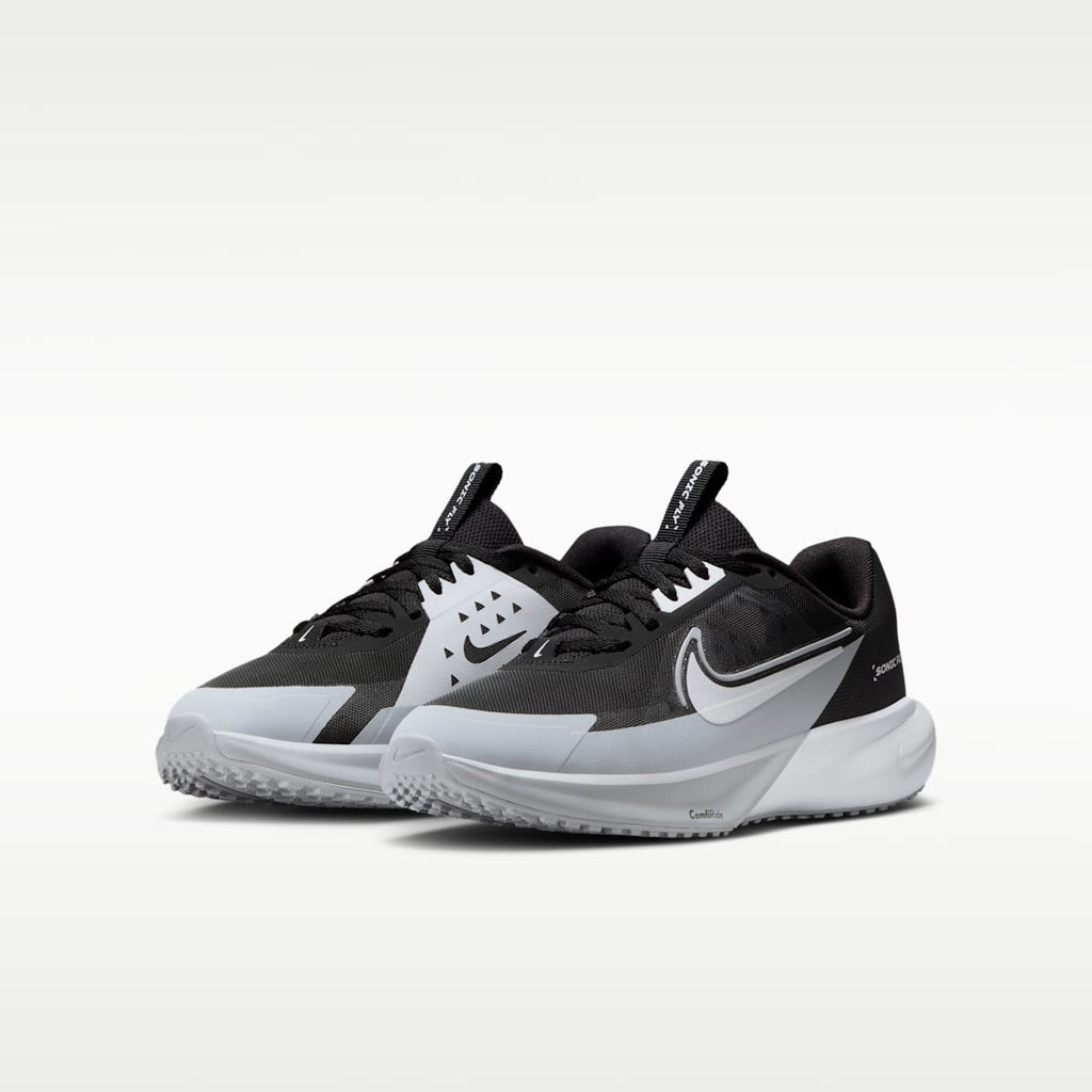 Nike Sonic Fly Big Kids' Running Shoes - Black/Wolf Grey/White