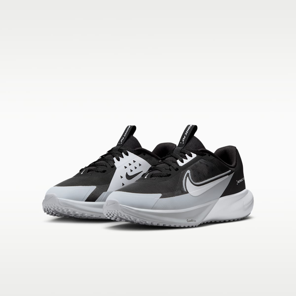 Nike Sonic Fly Big Kids' Running Shoes - Black/Wolf Grey/White