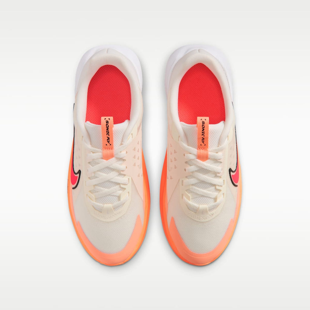 Nike Sonic Fly Big Kids' Running Shoes - Sail/Orange Pulse/Anthracite/Hot Lava