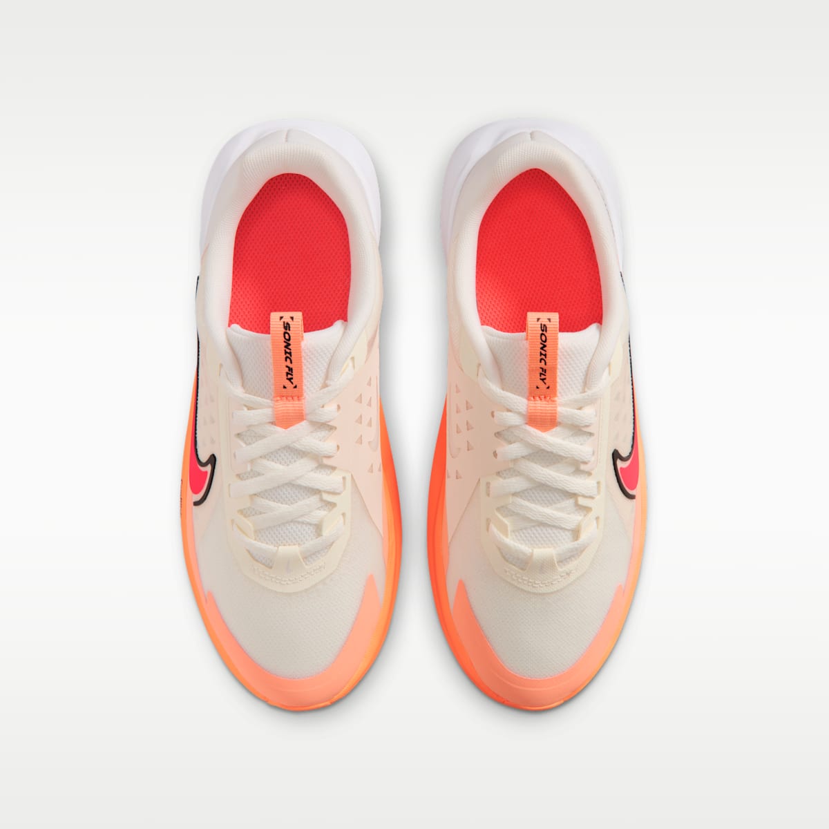Nike Sonic Fly Big Kids' Running Shoes - Sail/Orange Pulse/Anthracite/Hot Lava