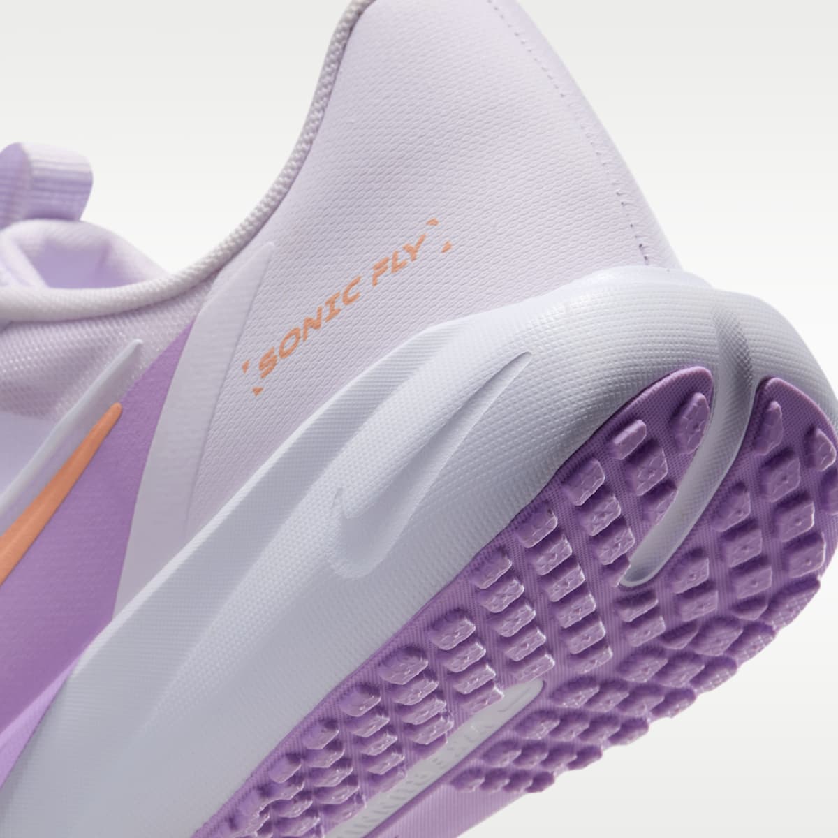 Nike Sonic Fly Big Kids' Running Shoes - Barely Grape/White/Violet Star/Apricot Agate
