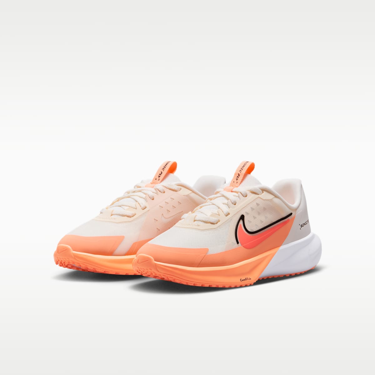Nike Sonic Fly Big Kids' Running Shoes - Sail/Orange Pulse/Anthracite/Hot Lava