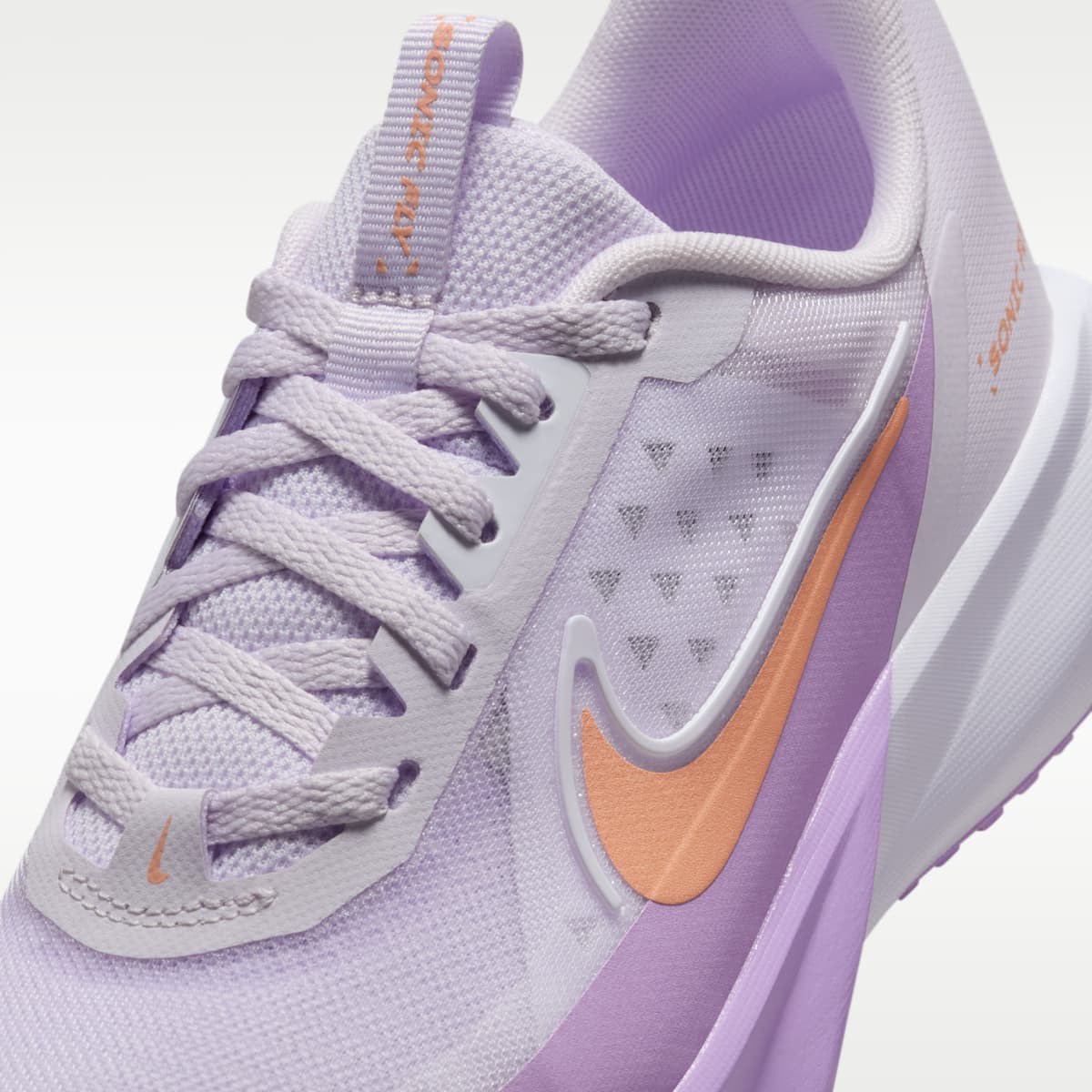 Nike Sonic Fly Big Kids' Running Shoes - Barely Grape/White/Violet Star/Apricot Agate