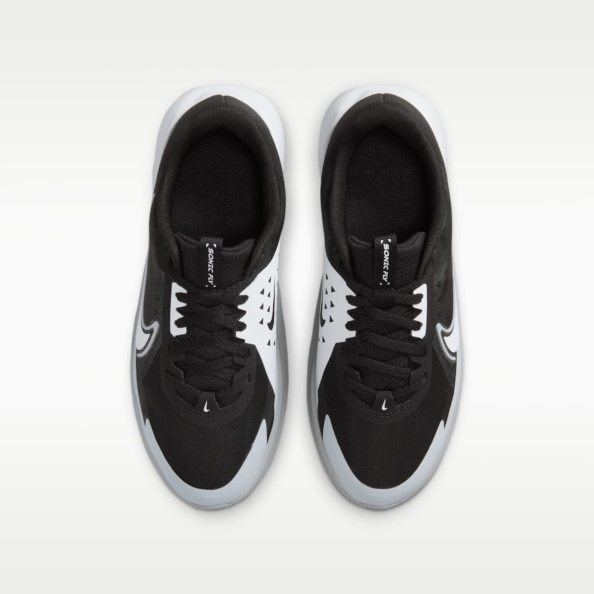 Nike Sonic Fly Big Kids' Running Shoes - Black/Wolf Grey/White
