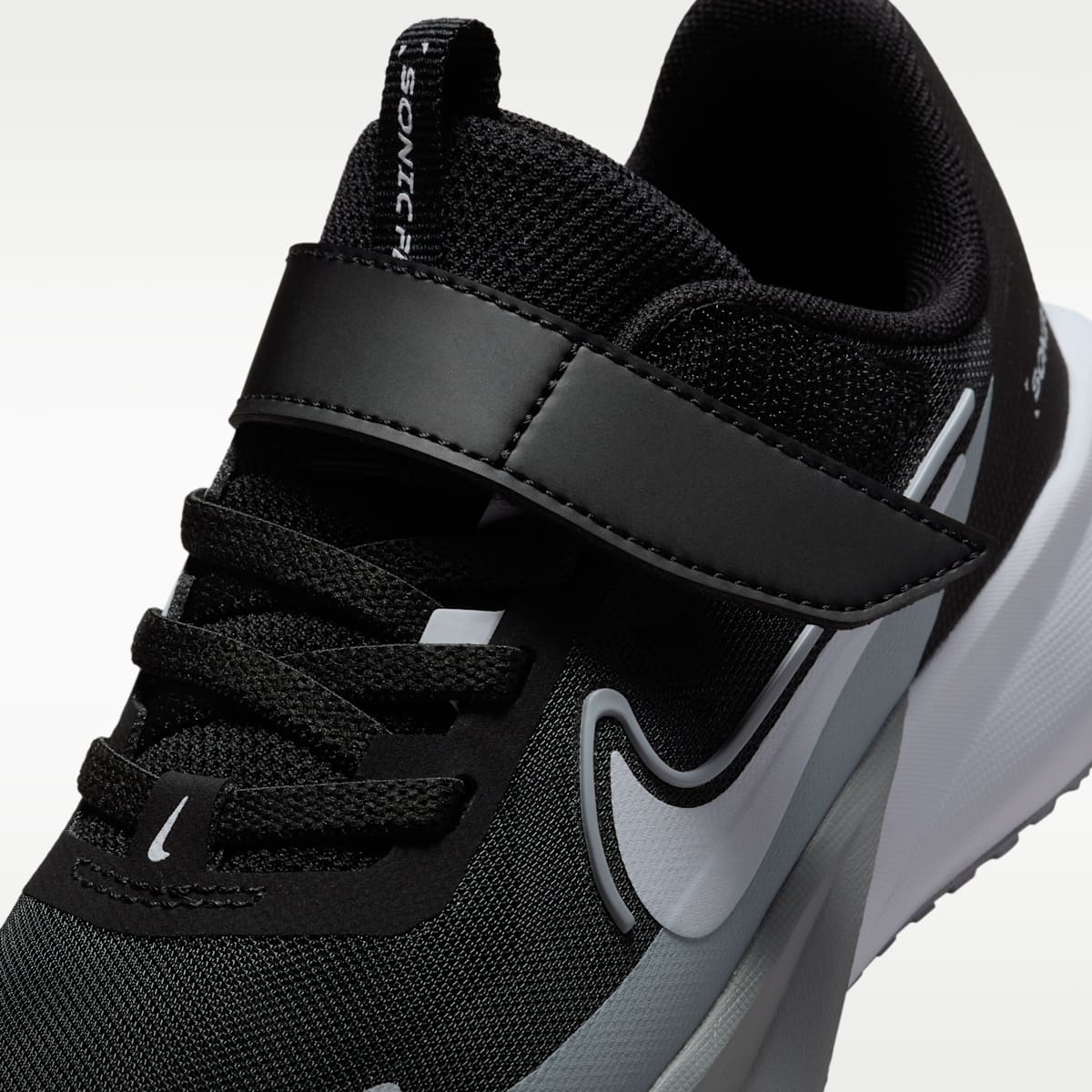 Nike Sonic Fly Little Kids' Running Shoes - Black/Wolf Grey/White