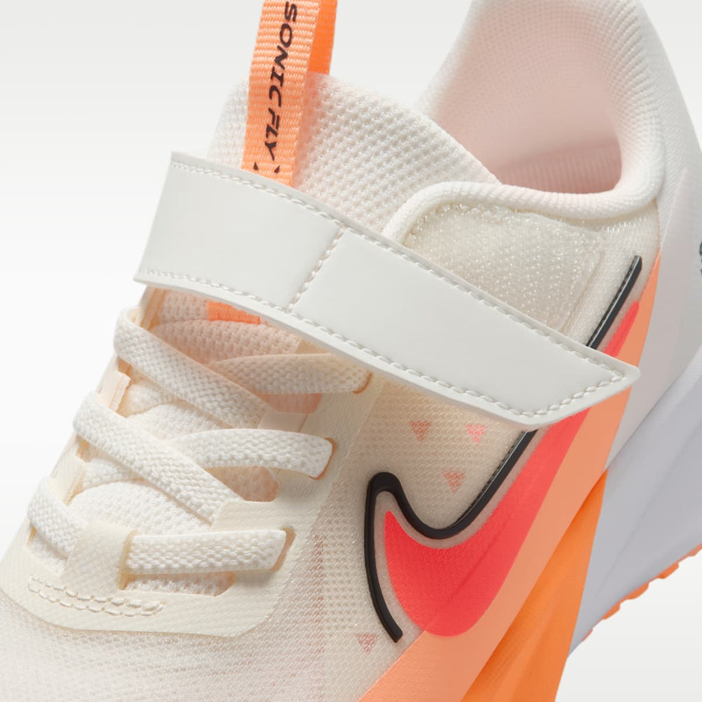 Nike Sonic Fly Little Kids' Running Shoes - Sail/Orange Pulse/Anthracite/Hot Lava