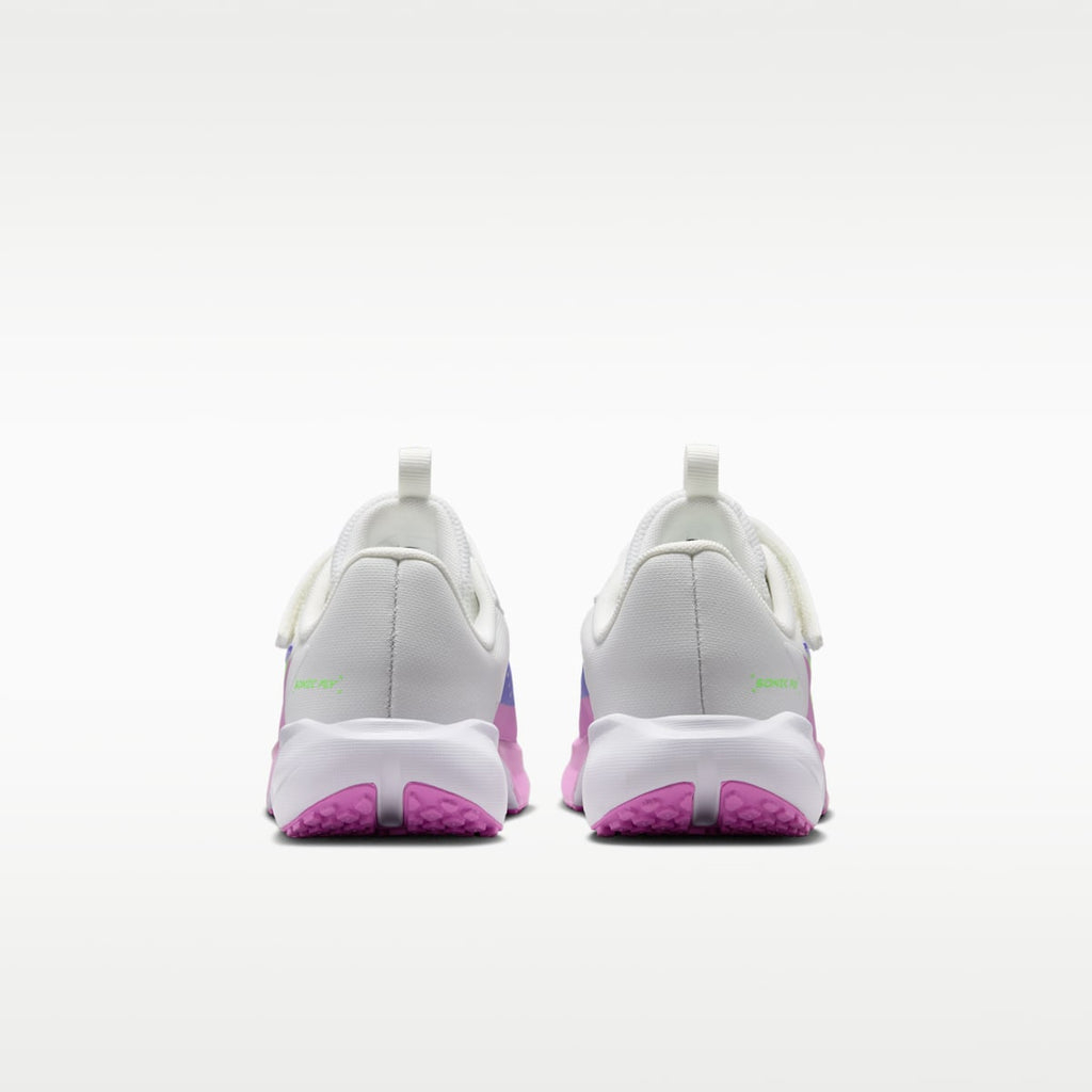 Nike Sonic Fly Little Kids' Running Shoes - Summit White/Sapphire/Light Magenta/Lime Blast