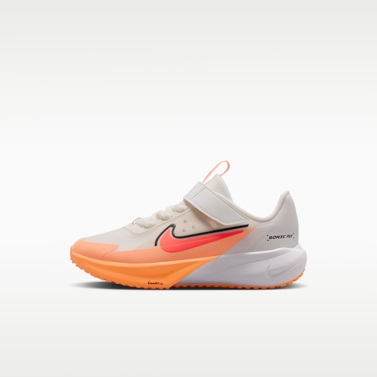 Nike Sonic Fly Little Kids' Running Shoes - Sail/Orange Pulse/Anthracite/Hot Lava