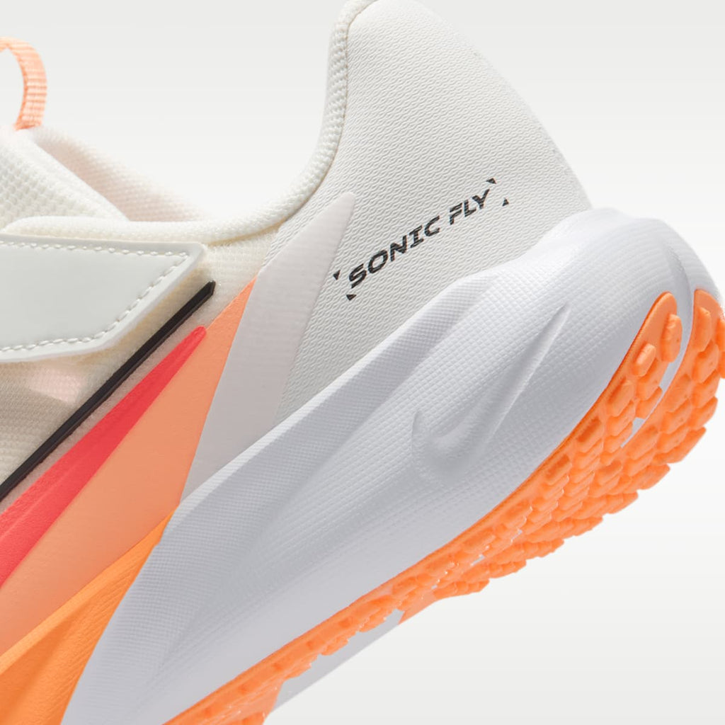 Nike Sonic Fly Little Kids' Running Shoes - Sail/Orange Pulse/Anthracite/Hot Lava