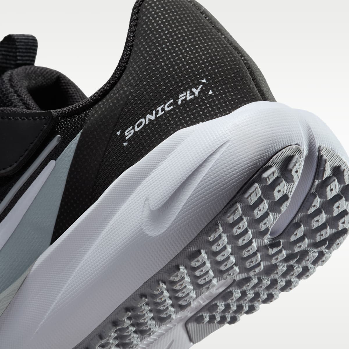 Nike Sonic Fly Little Kids' Running Shoes - Black/Wolf Grey/White