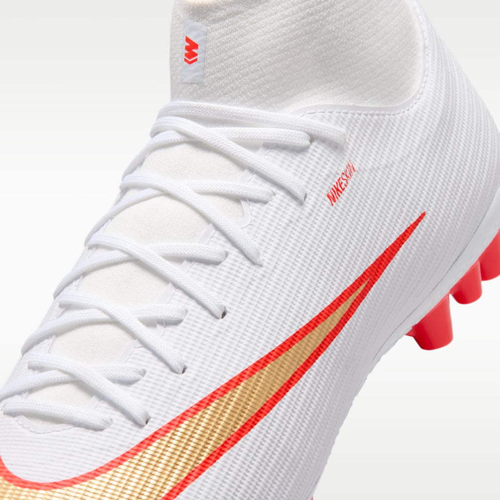 Women's Nike Mercurial Superfly 11 Academy Artificial-Grass High-Top Soccer Cleats - White/Bright Crimson/Blur