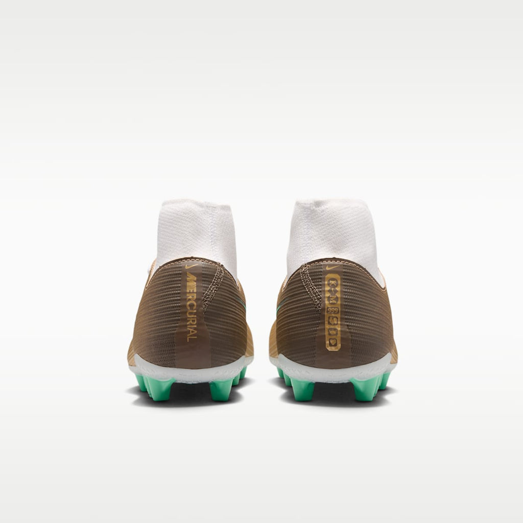 Nike Mercurial Superfly 11 Academy "Kylian Mbappé" Artificial-Grass High-Top Soccer Cleats - Metallic Gold/Green Glow - Image 6