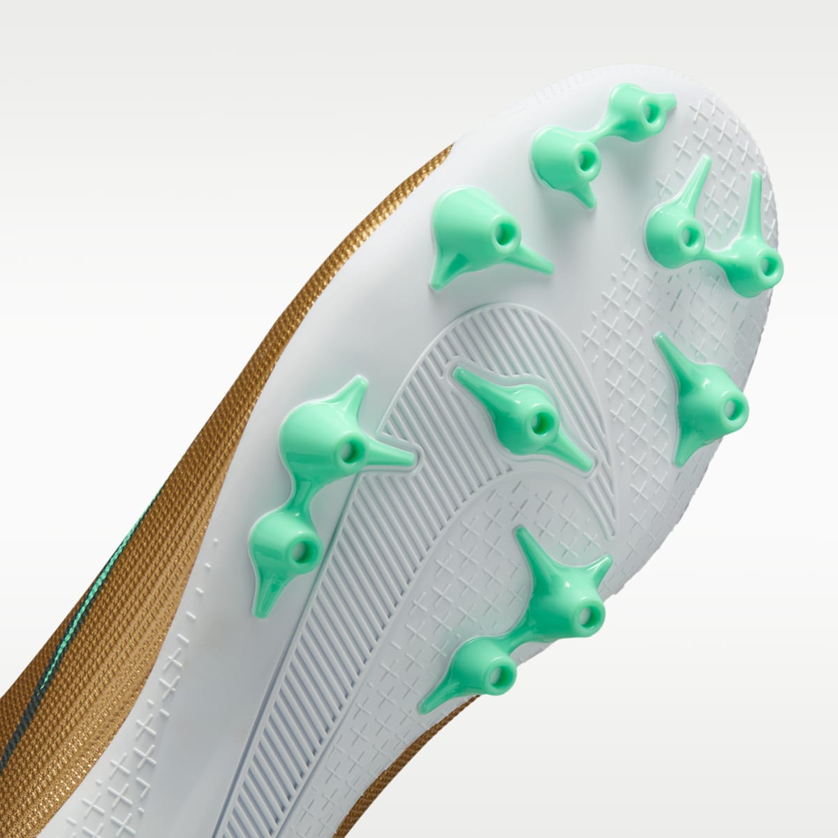 Nike Mercurial Superfly 11 Academy "Kylian Mbappé" Artificial-Grass High-Top Soccer Cleats - Metallic Gold/Green Glow - Image 7