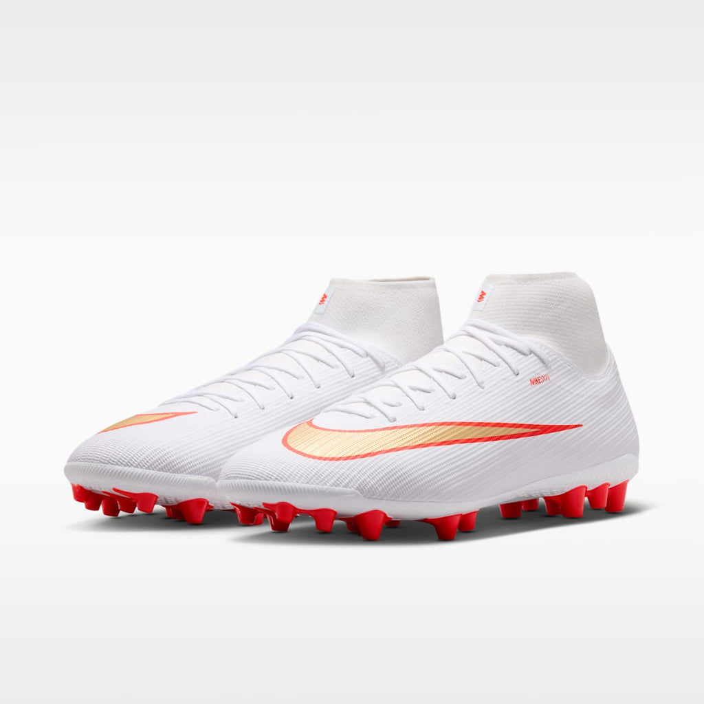 Women's Nike Mercurial Superfly 11 Academy Artificial-Grass High-Top Soccer Cleats - White/Bright Crimson/Blur