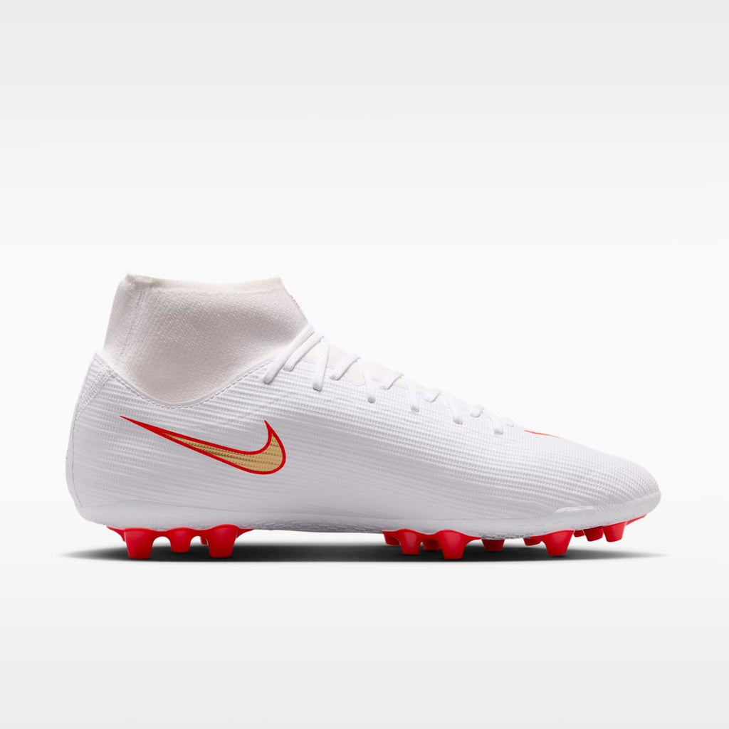 Women's Nike Mercurial Superfly 11 Academy Artificial-Grass High-Top Soccer Cleats - White/Bright Crimson/Blur
