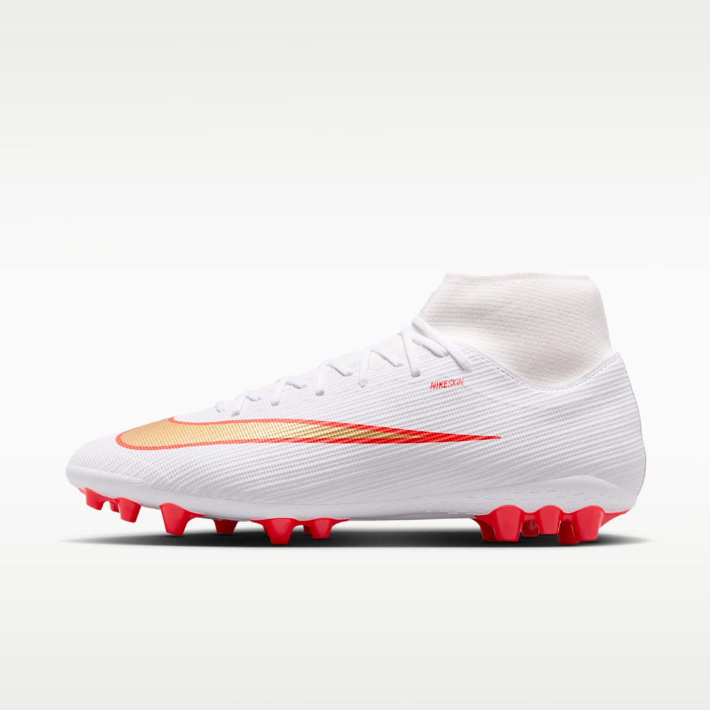 Women's Nike Mercurial Superfly 11 Academy Artificial-Grass High-Top Soccer Cleats - White/Bright Crimson/Blur
