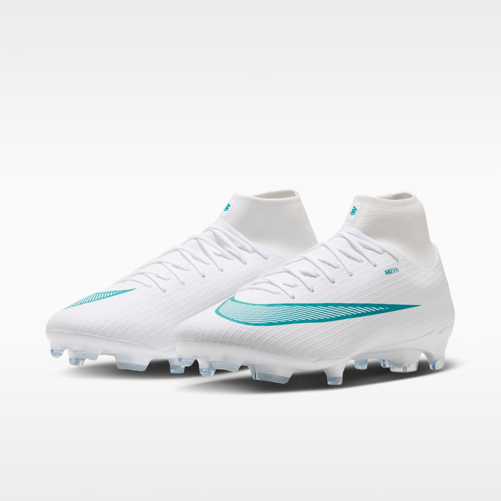 Nike Mercurial Superfly 11 Academy Multi-Ground High-Top Soccer Cleats - White/Dusty Cactus - Image 5