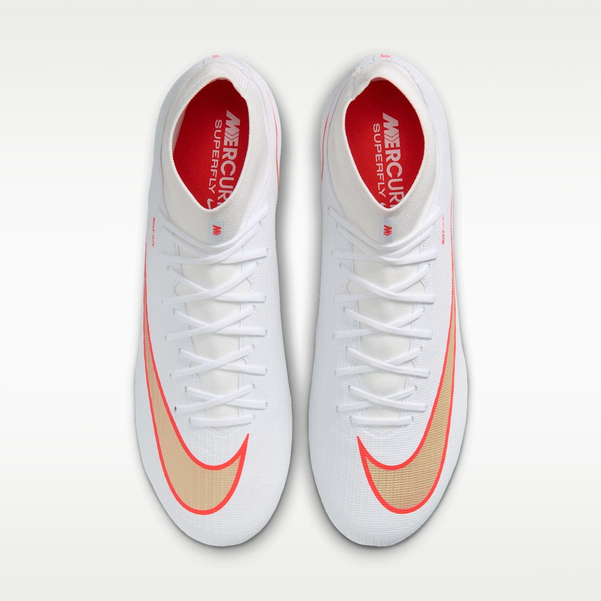 Women's Nike Mercurial Superfly 11 Academy Multi-Ground High-Top Soccer Cleats - White/Bright Crimson/Blur