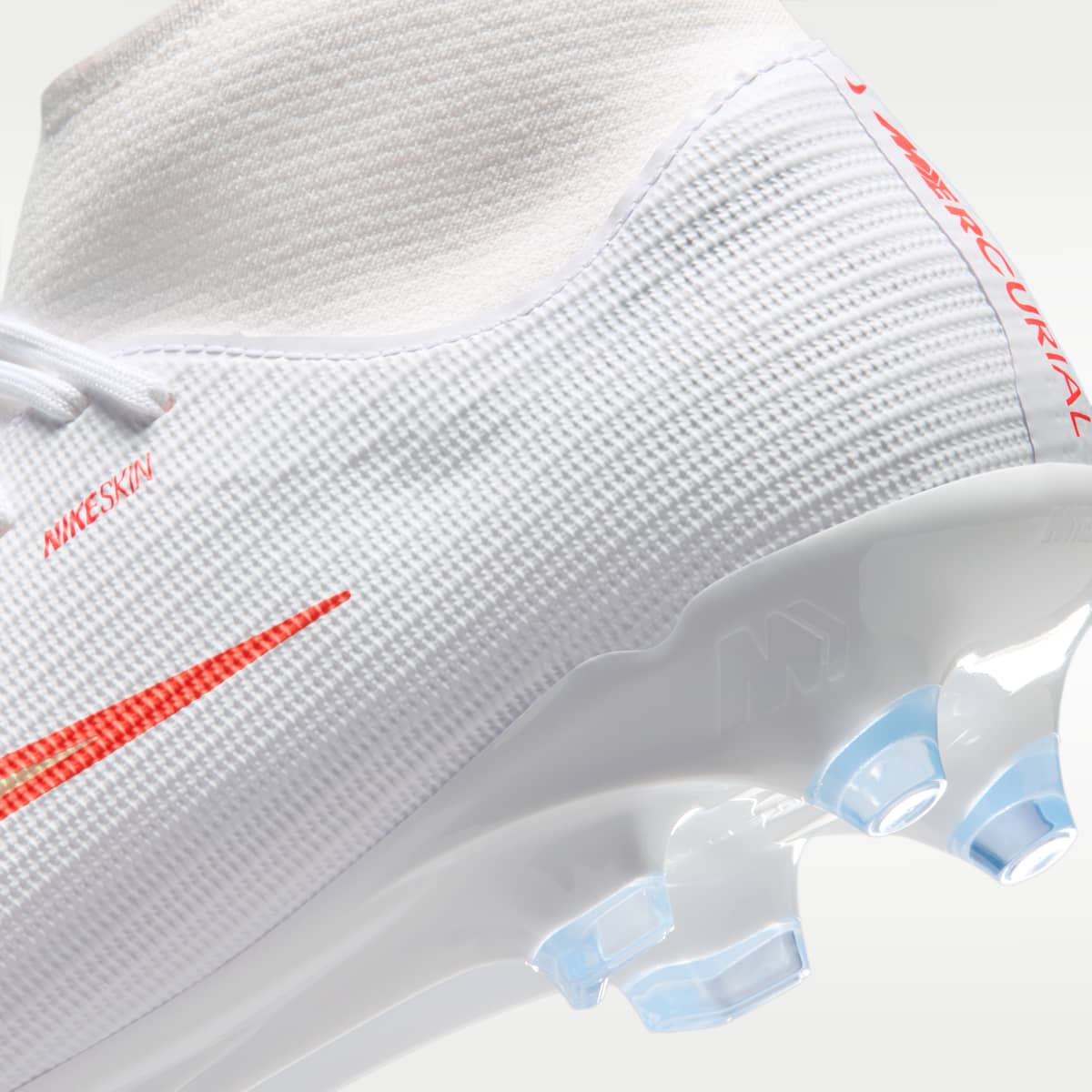 Women's Nike Mercurial Superfly 11 Academy Multi-Ground High-Top Soccer Cleats - White/Bright Crimson/Blur