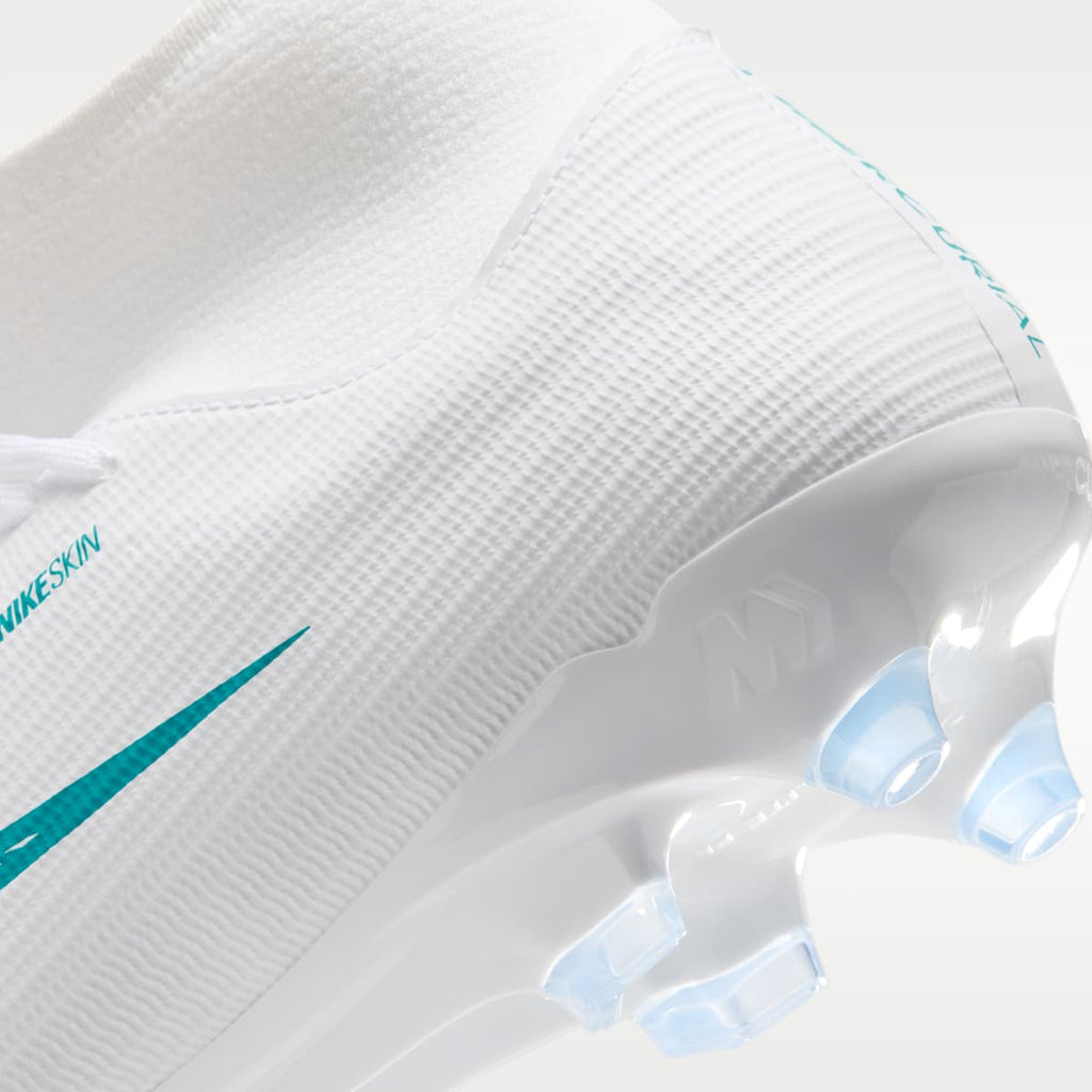 Nike Mercurial Superfly 11 Academy Multi-Ground High-Top Soccer Cleats - White/Dusty Cactus - Image 9
