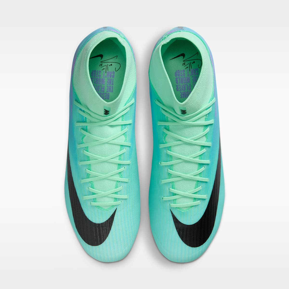 Nike Mercurial Superfly 11 Academy "Sam Kerr" Multi-Ground High-Top Soccer Cleats - Green Glow/Fuchsia Dream/Lagoon Pulse/Black - Image 4