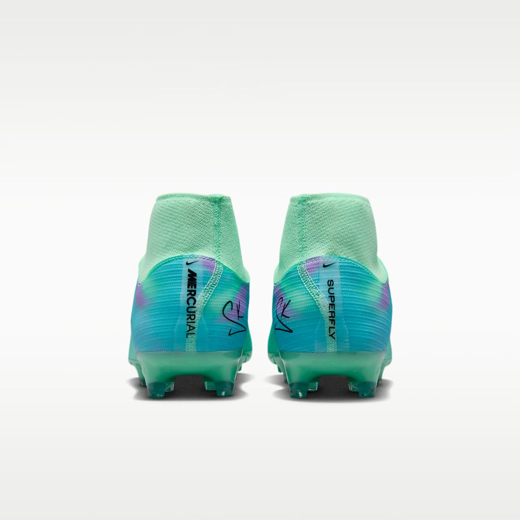 Nike Mercurial Superfly 11 Academy "Sam Kerr" Multi-Ground High-Top Soccer Cleats - Green Glow/Fuchsia Dream/Lagoon Pulse/Black - Image 6