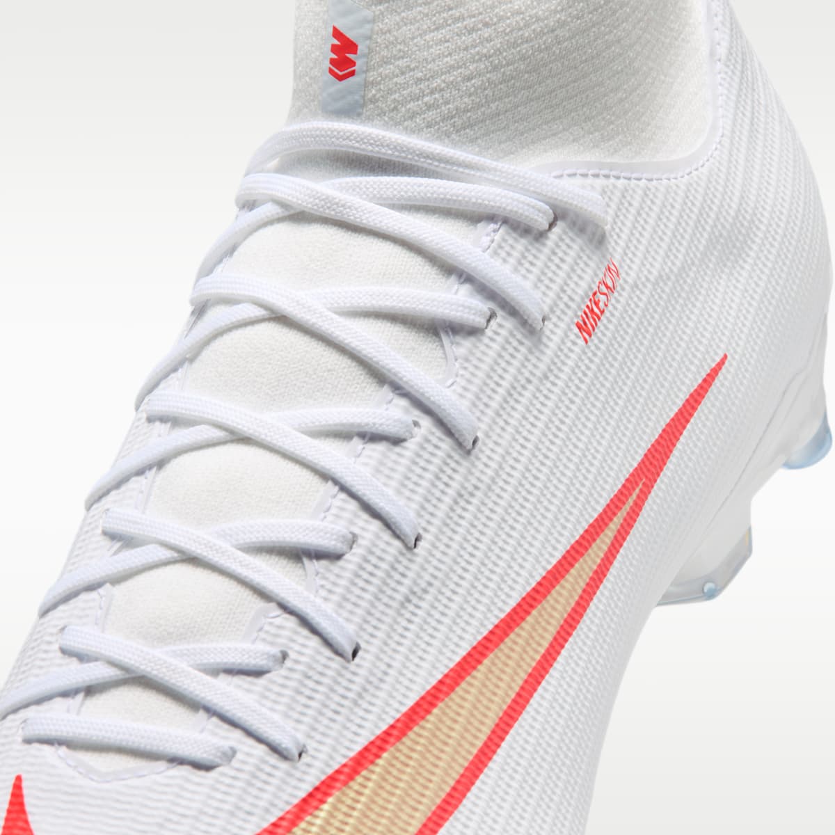 Women's Nike Mercurial Superfly 11 Academy Multi-Ground High-Top Soccer Cleats - White/Bright Crimson/Blur