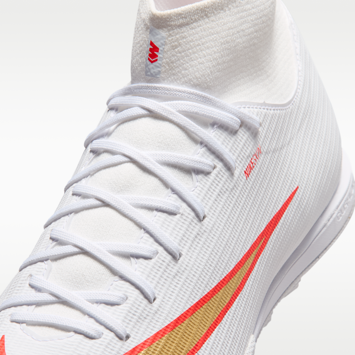 Women's Nike Mercurial Superfly 11 Academy Turf High-Top Soccer Shoes - White/Bright Crimson/Blur