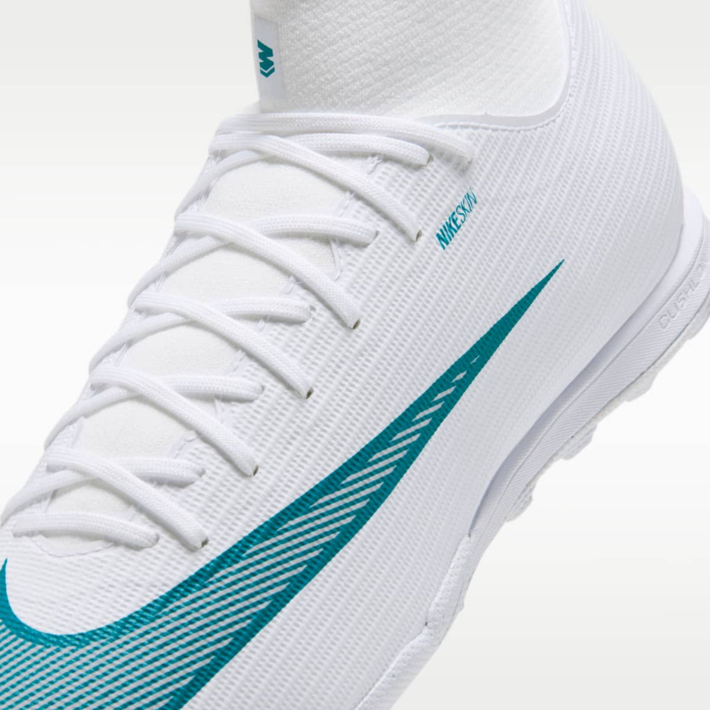 Nike Mercurial Superfly 11 Academy Turf High-Top Soccer Shoes - White/Dusty Cactus - Image 7