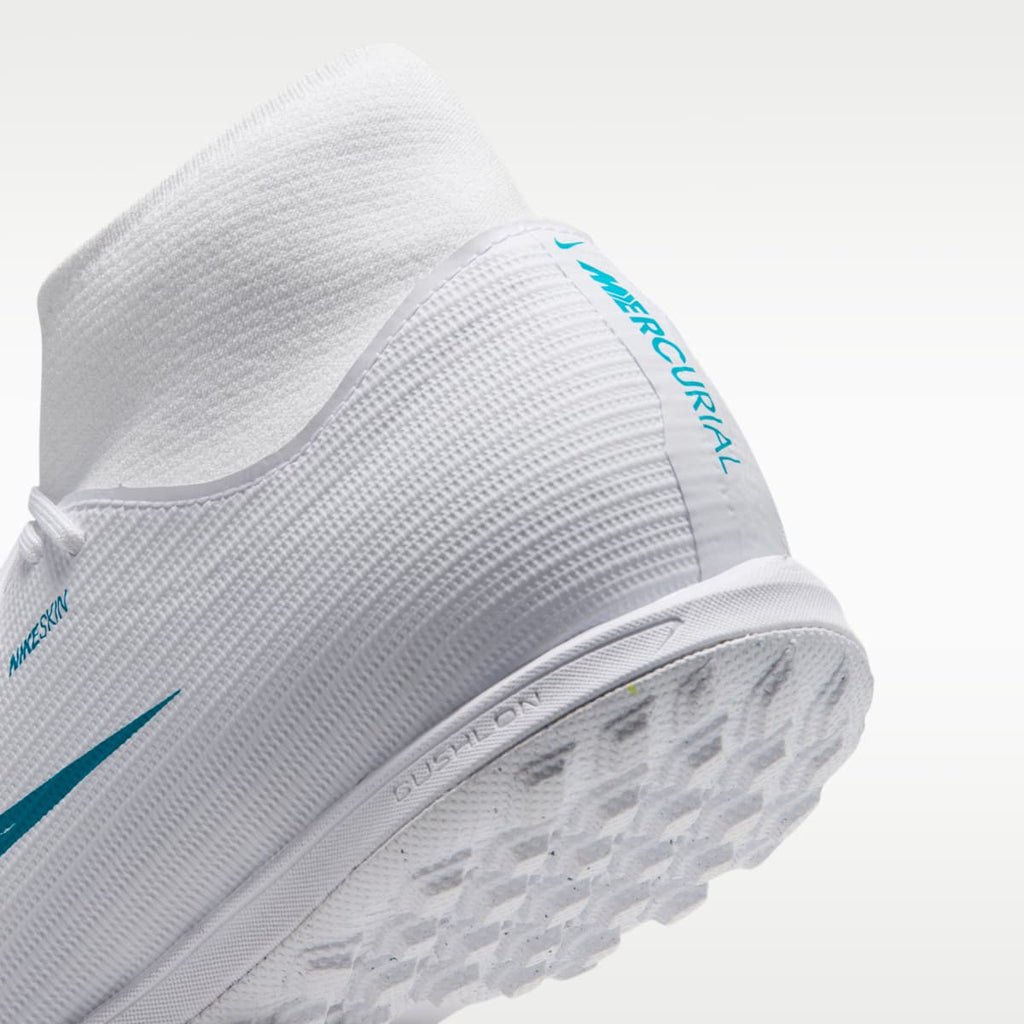Nike Mercurial Superfly 11 Academy Turf High-Top Soccer Shoes - White/Dusty Cactus - Image 8