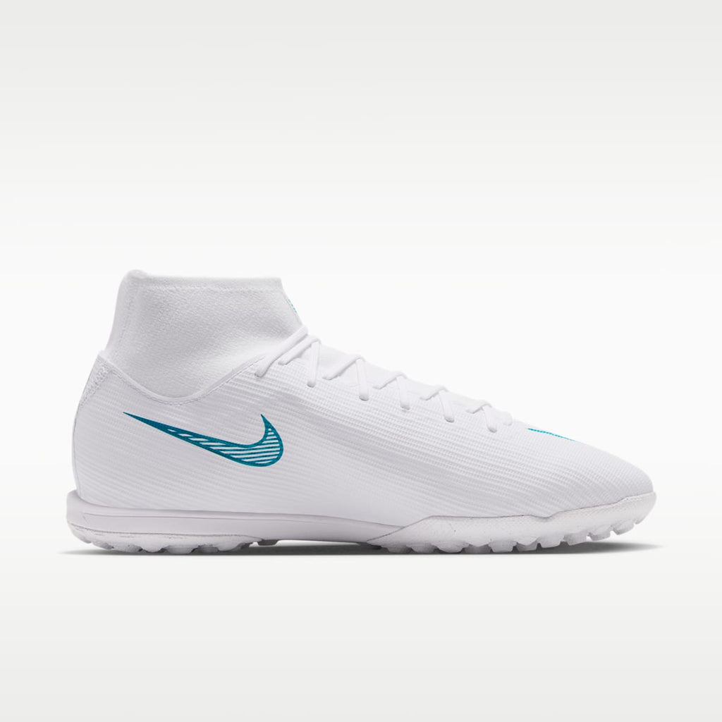 Nike Mercurial Superfly 11 Academy Turf High-Top Soccer Shoes - White/Dusty Cactus - Image 3