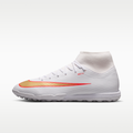 Women's Nike Mercurial Superfly 11 Academy Turf High-Top Soccer Shoes - White/Bright Crimson/Blur