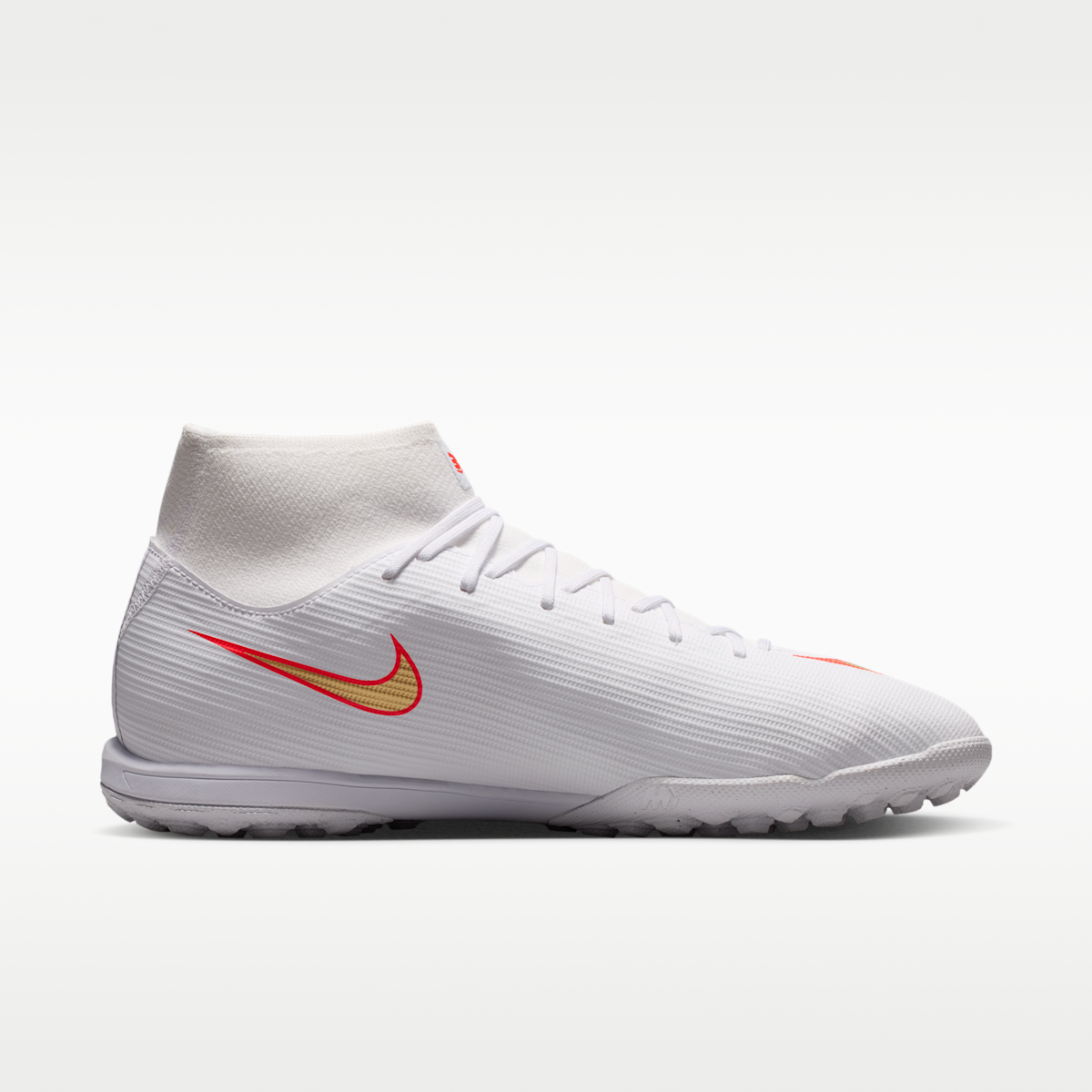 Women's Nike Mercurial Superfly 11 Academy Turf High-Top Soccer Shoes - White/Bright Crimson/Blur