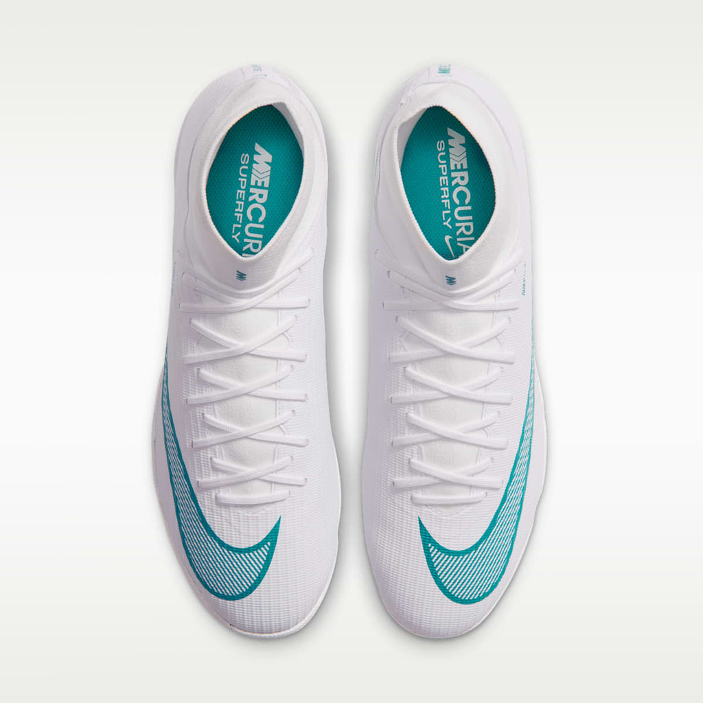 Nike Mercurial Superfly 11 Academy Turf High-Top Soccer Shoes - White/Dusty Cactus - Image 4