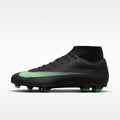 Nike Mercurial Superfly 11 Club Multi-Ground High-Top Soccer Cleats - Black/Black/Illusion Green - Image 1