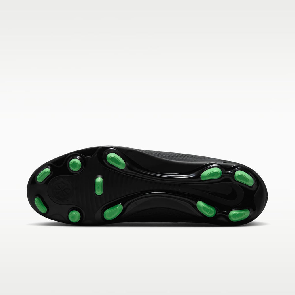 Nike Mercurial Superfly 11 Club Multi-Ground High-Top Soccer Cleats - Black/Black/Illusion Green - Image 2