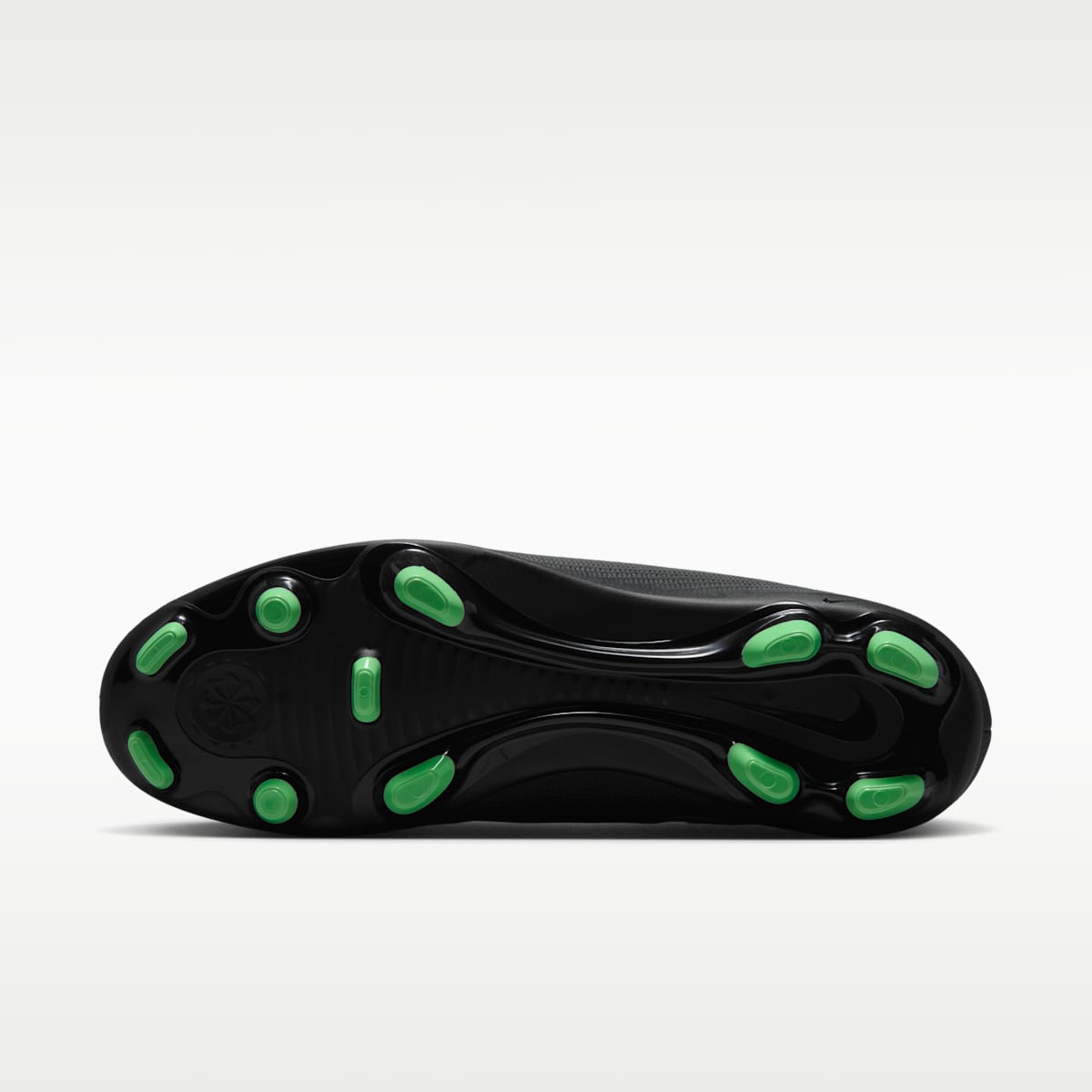 Nike Mercurial Superfly 11 Club Multi-Ground High-Top Soccer Cleats - Black/Black/Illusion Green - Image 2